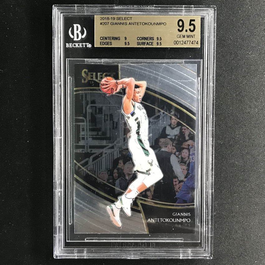 2018-19 Select GIANNIS ANTETOKOUNMPO Courtside #207 BGS 9.5 (474)-Cherry Collectables