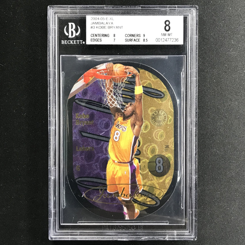 2004-05 E-XL KOBE BRYANT Jambalaya #3 BGS 8 (236)-Cherry Collectables