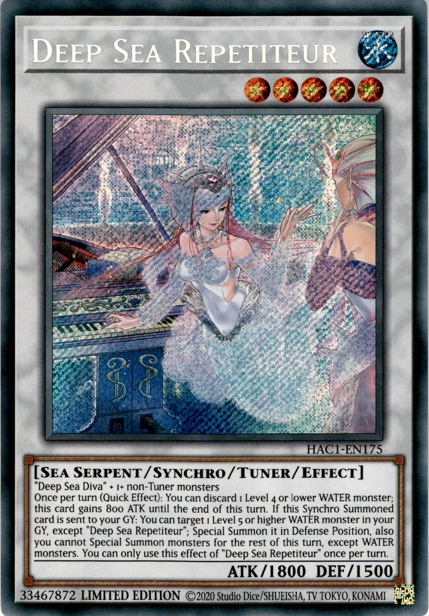 Deep Sea Repetiteur - Hac1-en175 - Secret Rare 1st Edition