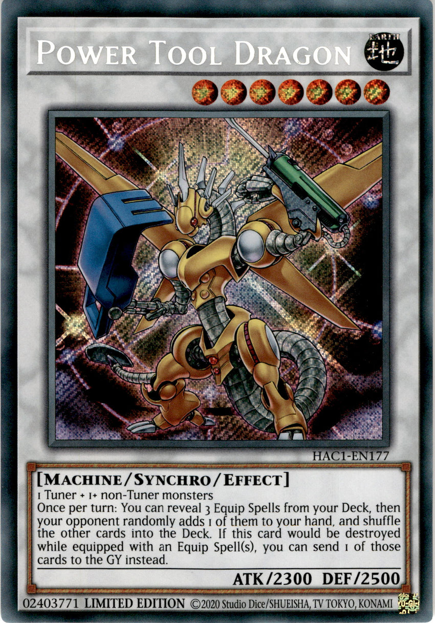 Power Tool Dragon - Hac1-en177 - Secret Rare 1st Edition