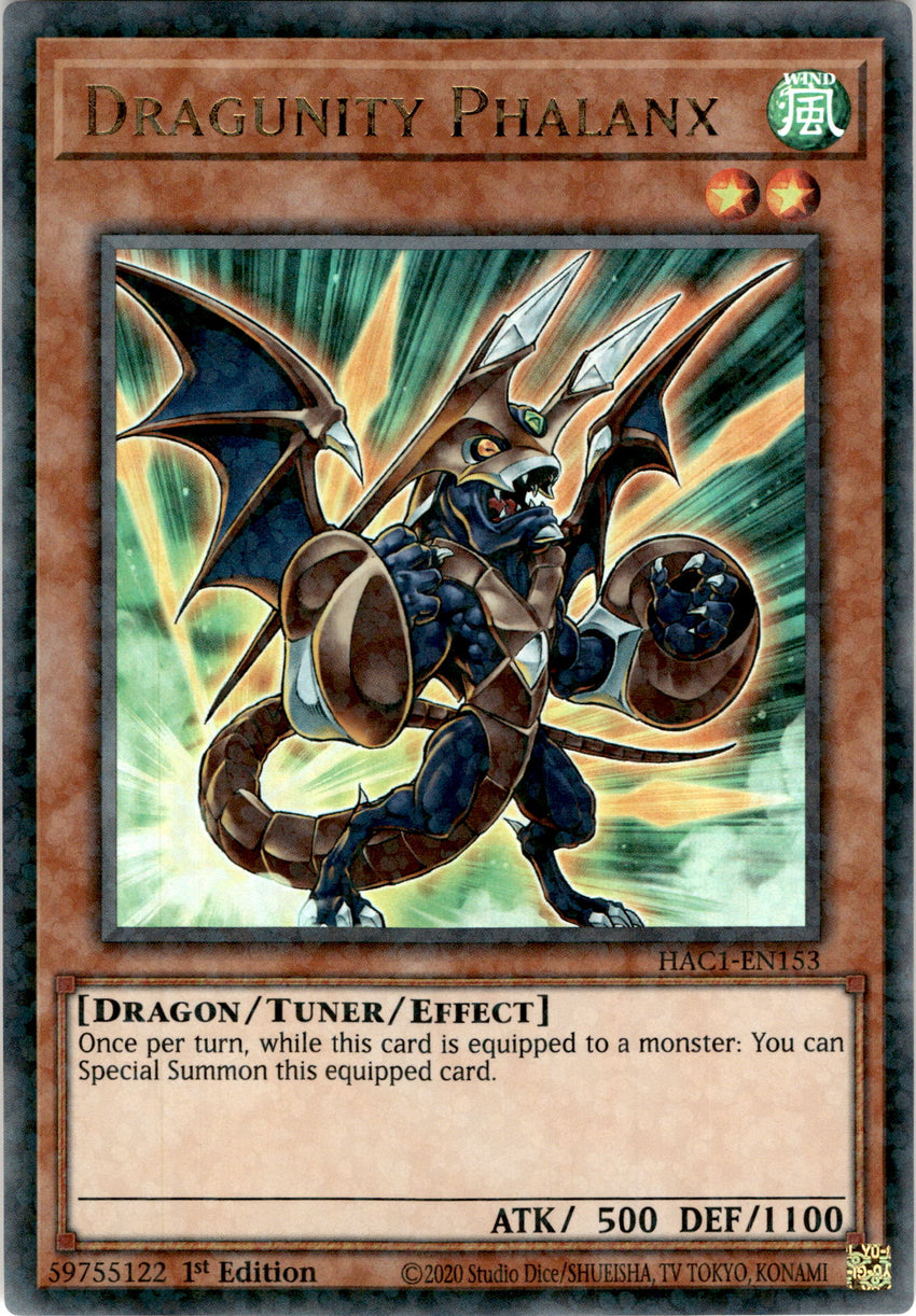 Dragunity Phalanx - HAC1-EN153 - Duel Terminal Ultra Parallel Rare 1st Edition