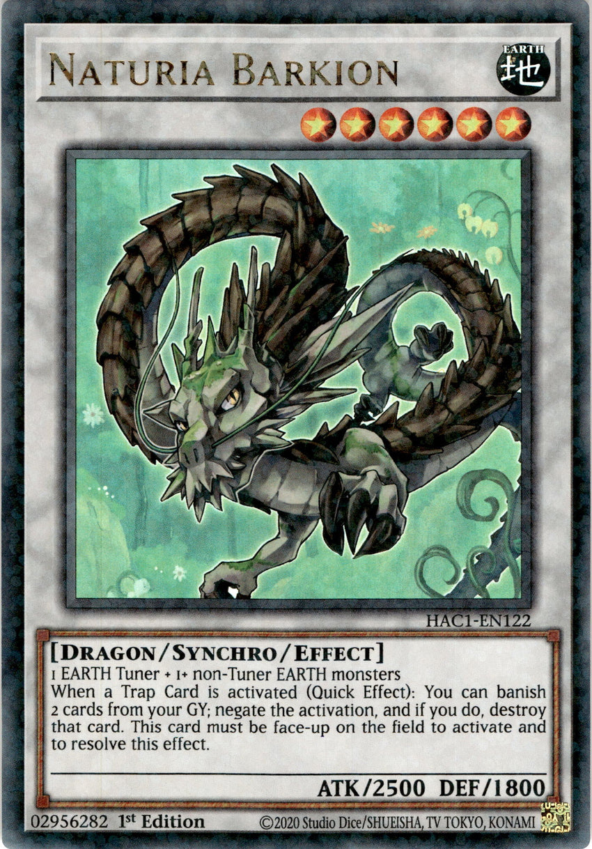 Naturia Barkion - HAC1-EN122 - Duel Terminal Ultra Parallel Rare 1st Edition