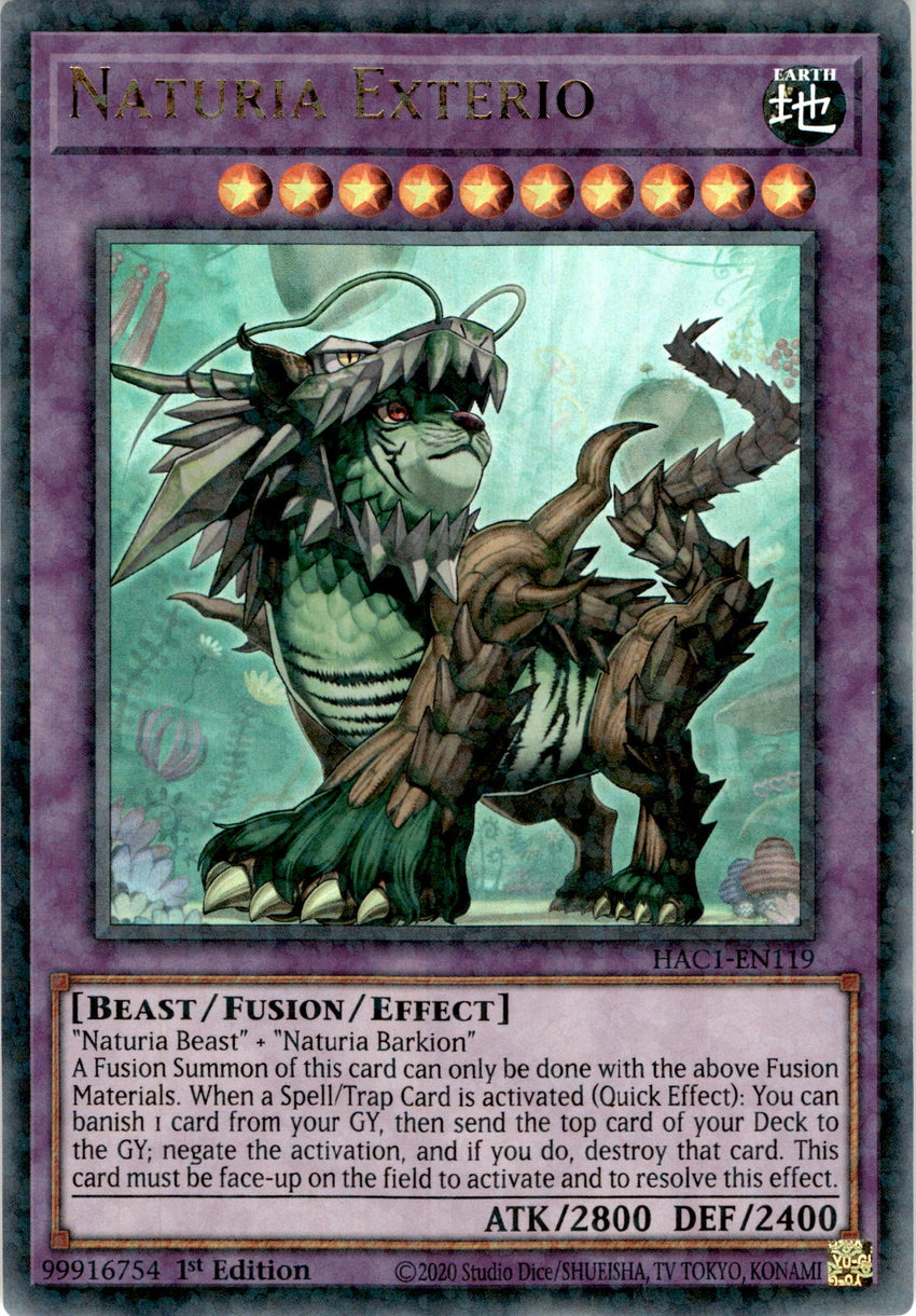 Naturia Exterio - HAC1-EN119 - Duel Terminal Ultra Parallel Rare 1st Edition