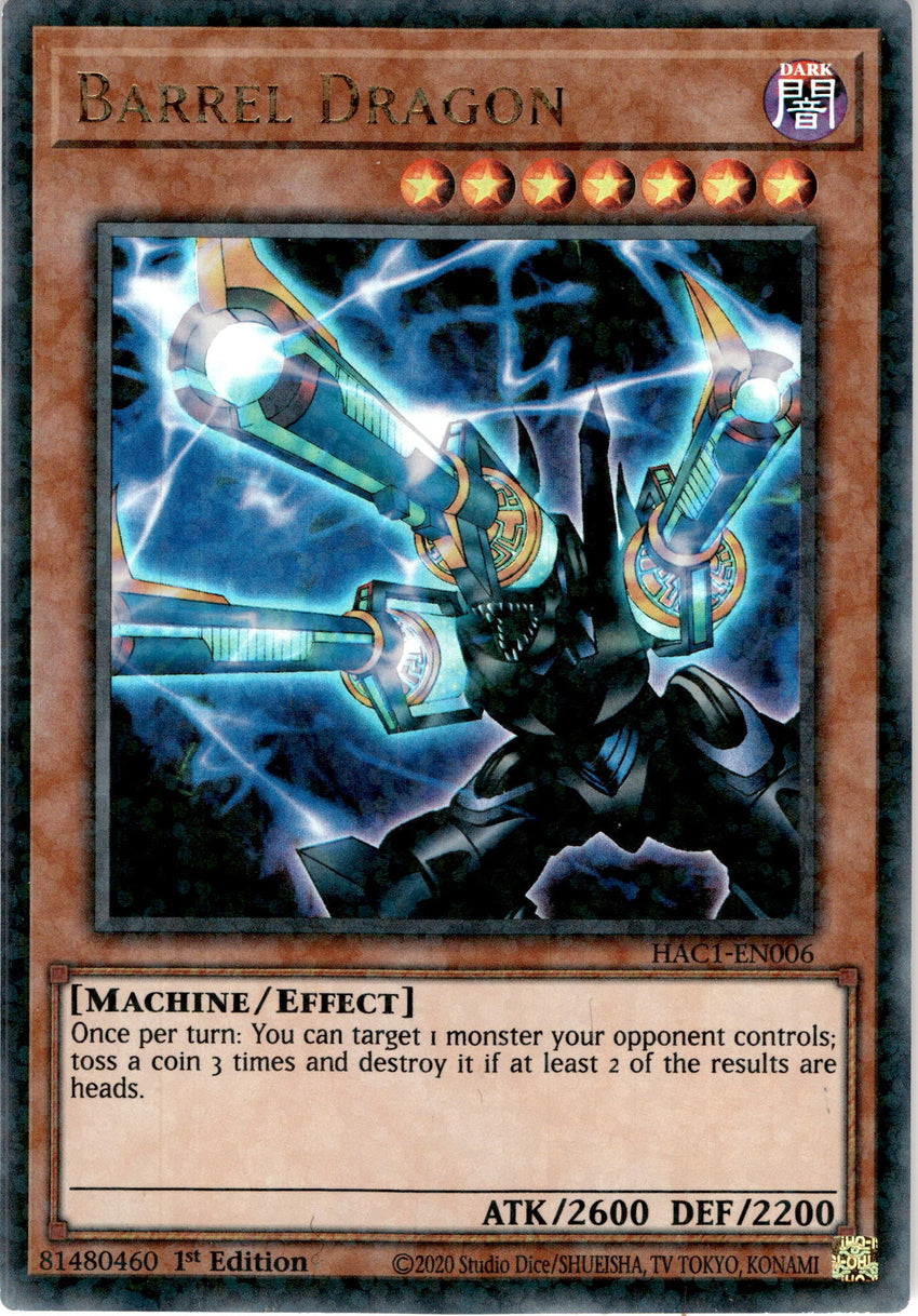 Barrel Dragon - HAC1-EN006 - Duel Terminal Ultra Parallel Rare 1st Edition