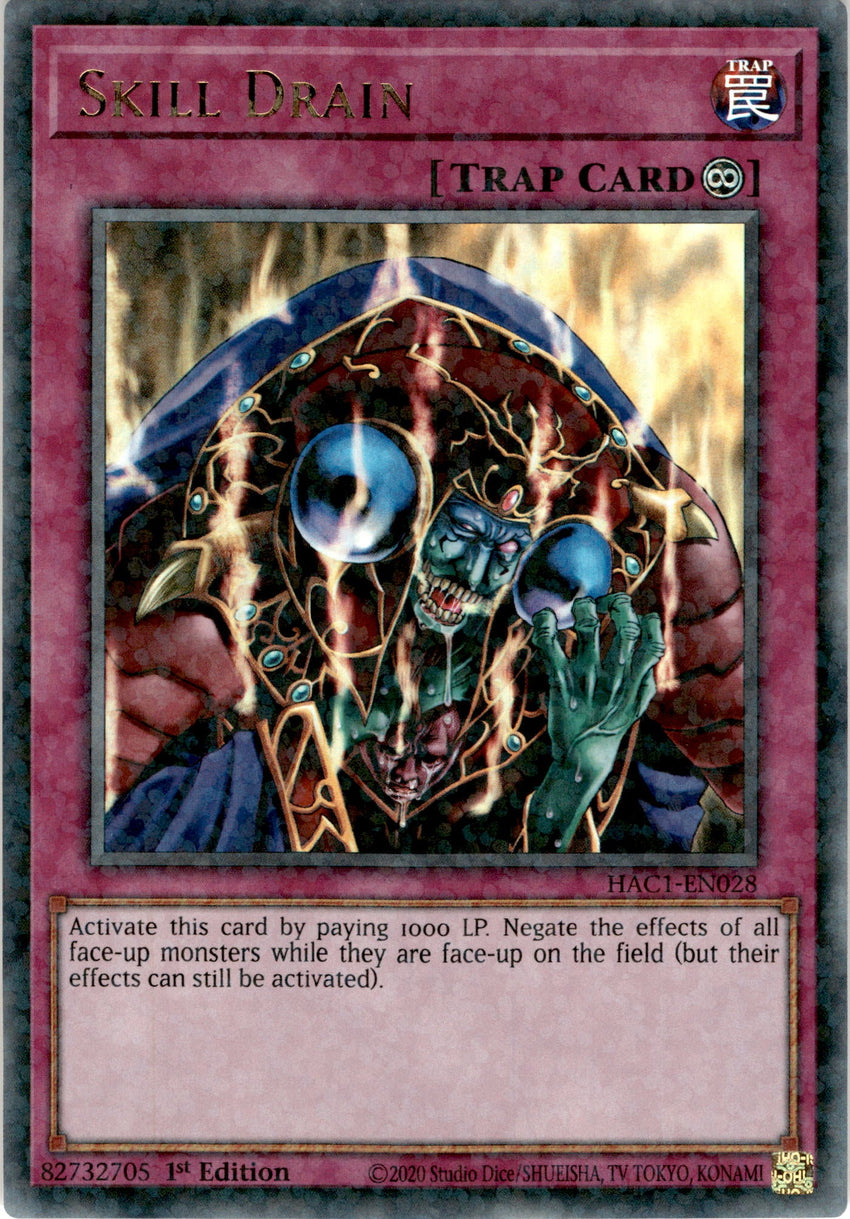 Skill Drain - HAC1-EN028 - Duel Terminal Ultra Parallel Rare 1st Edition