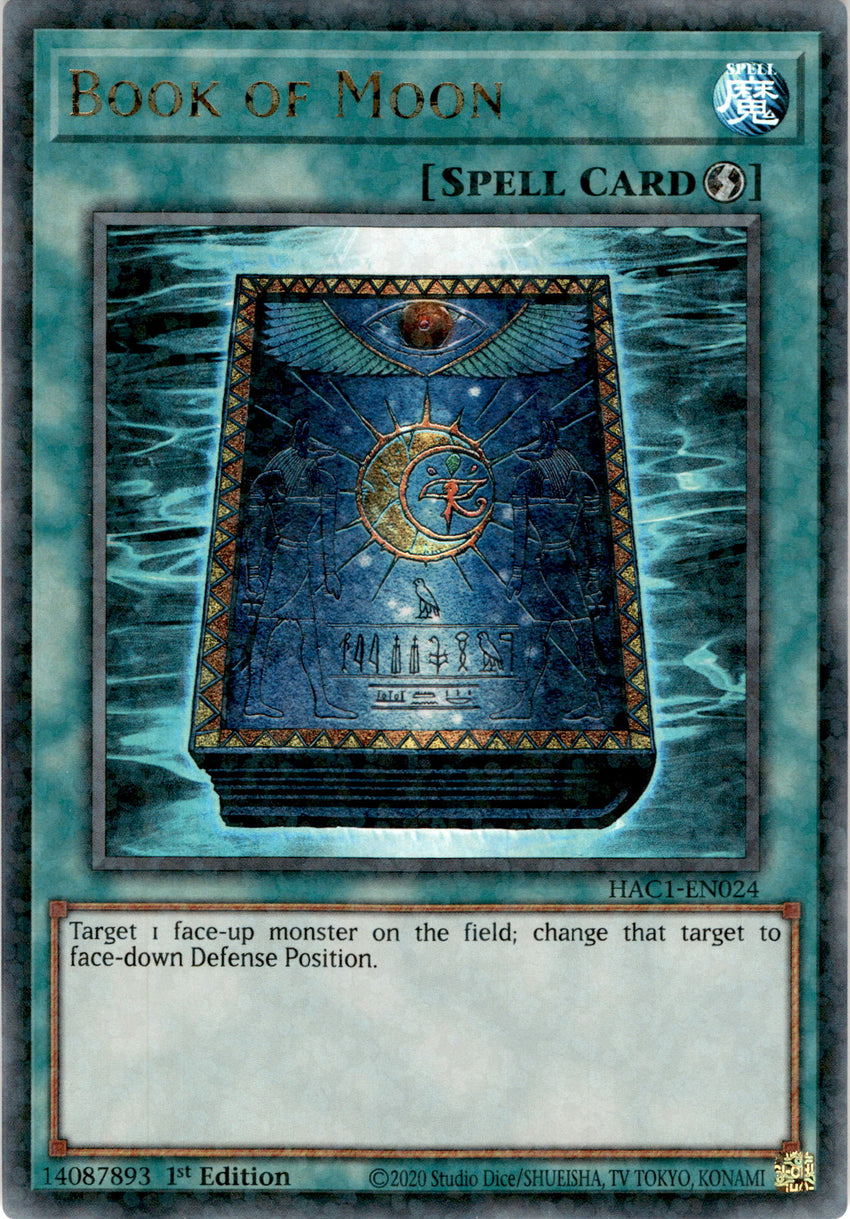 Book of Moon - HAC1-EN024 - Duel Terminal Ultra Parallel Rare 1st Edition