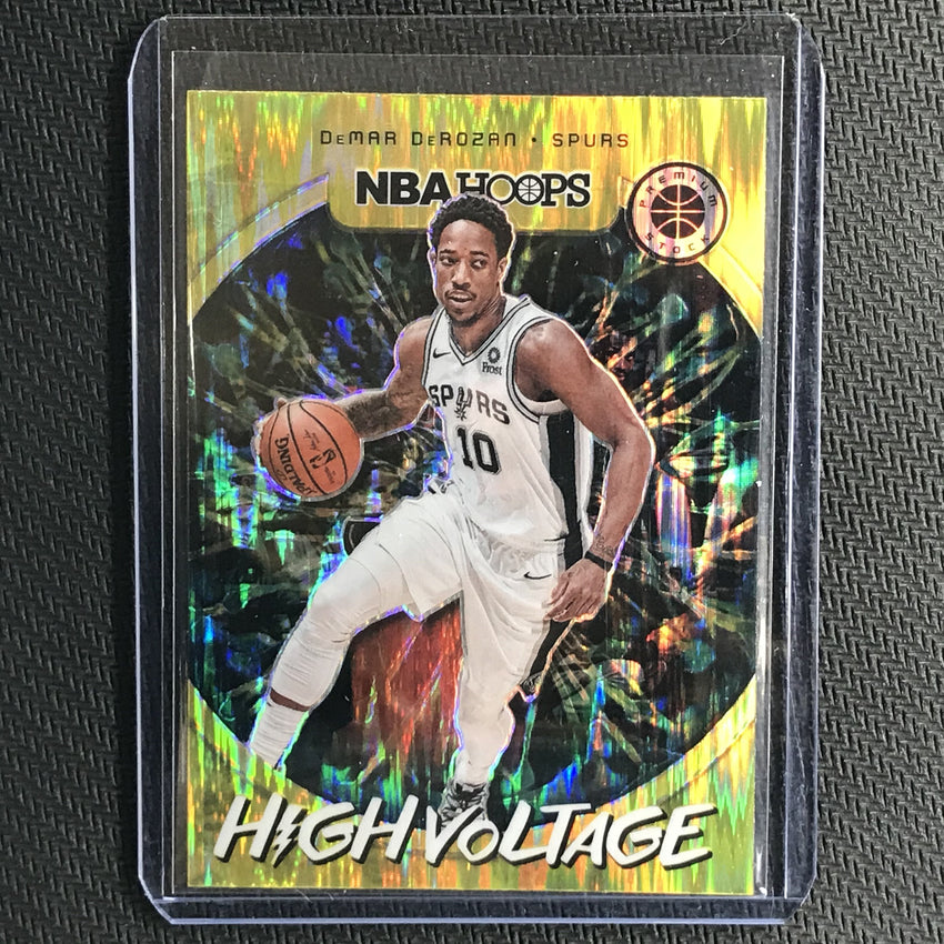2019-20 Hoops Premium DEMAR DEROZAN High Voltage Flash Prizm #18-Cherry Collectables