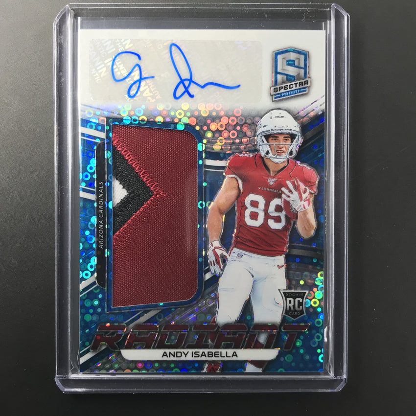 2019 Spectra ANDY ISABELLA Rookie Patch Auto 7/99 Radiant-Cherry Collectables
