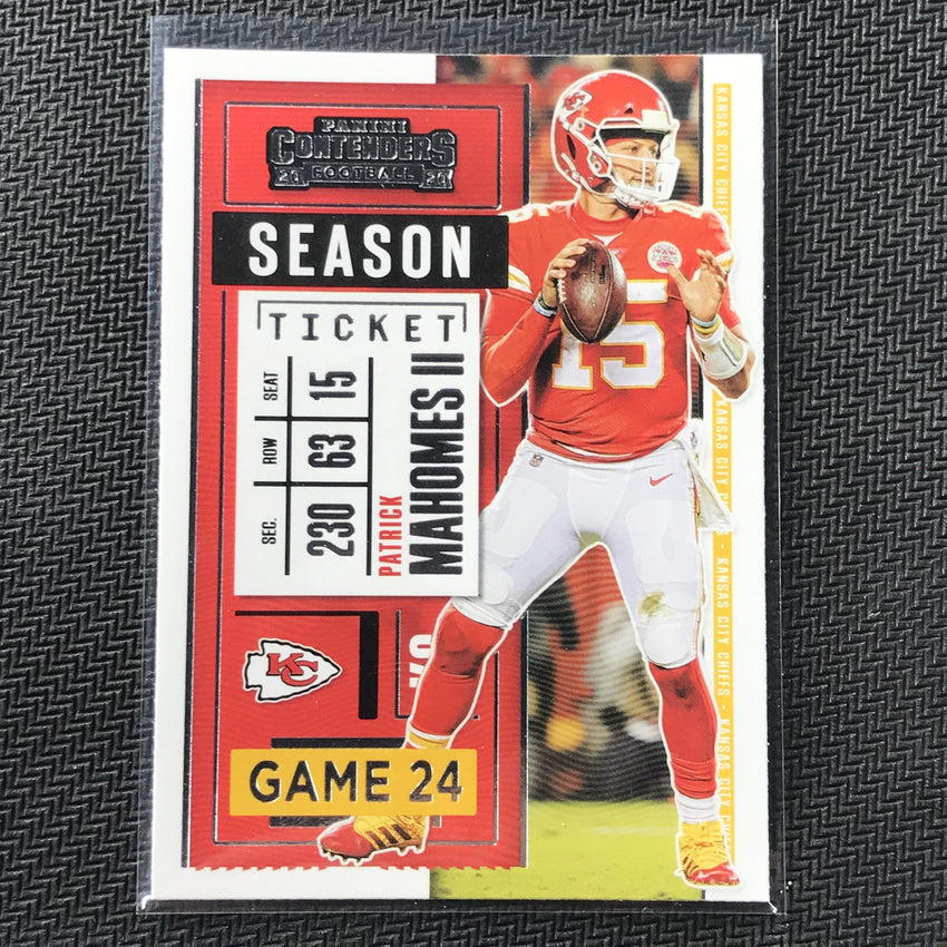 2020 Contenders PATRICK MAHOMES Season Ticket Base #2-Cherry Collectables