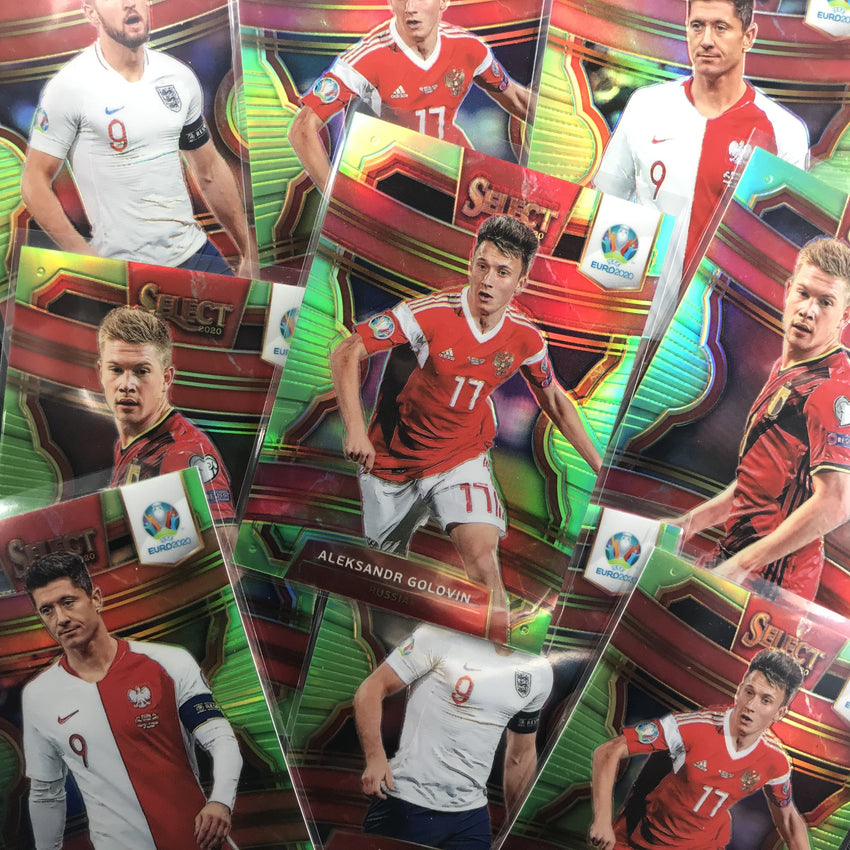2020 Select UEFA Euro ALEKSANDR GOLOVIN Terrace Variation Neon Green 147/149-Cherry Collectables