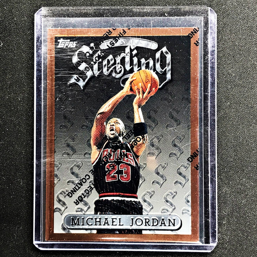 1996 Topps Finest MICHAEL JORDAN Sterling #50 - B-Cherry Collectables
