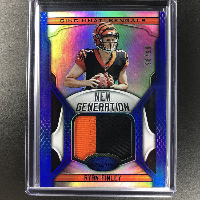 2019 Certified Football RYAN FINLEY New Generation Patch 98/99-Cherry Collectables