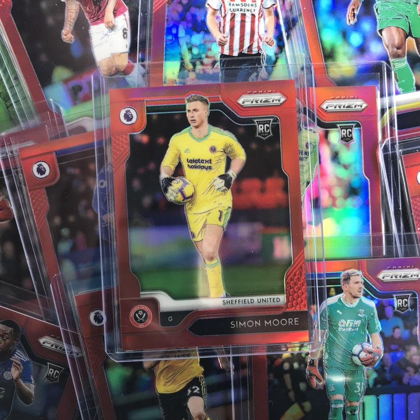 2019-20 Prizm EPL Soccer SIMON MOORE Red Rookie Prizm 100/149-Cherry Collectables