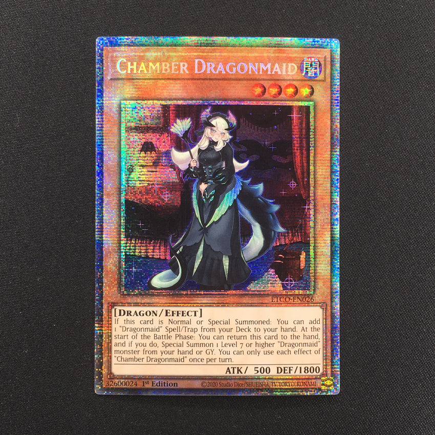 Chamber Dragonmaid - ETCO-EN026 - Starlight / Prismatic Rare 1st Edition (C)-Cherry Collectables