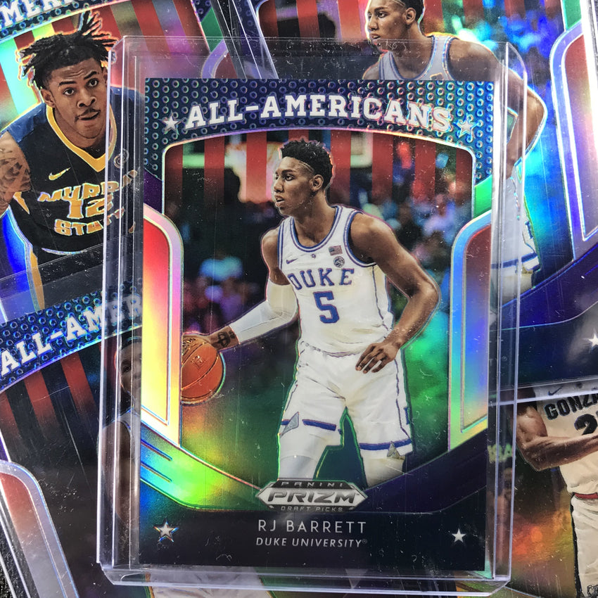 2019-20 Prizm Draft Picks RJ BARRETT All Americans Purple Green Prizm 149/199-Cherry Collectables