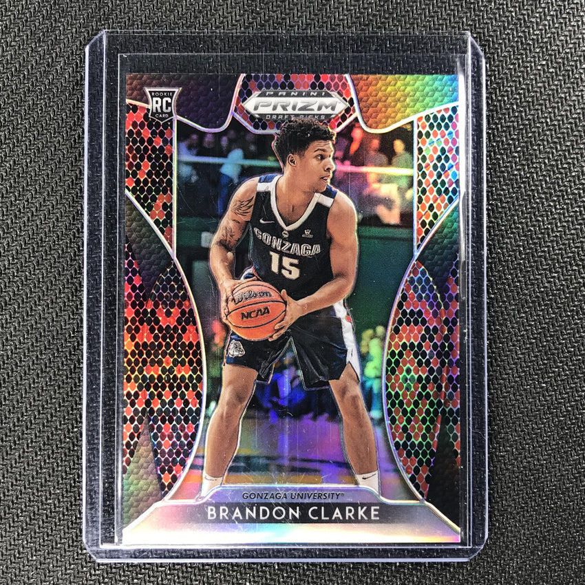 2019-20 Prizm Draft Picks BRANDON CLARKE Snake Skin Prizm SSP Case Hit #86-Cherry Collectables