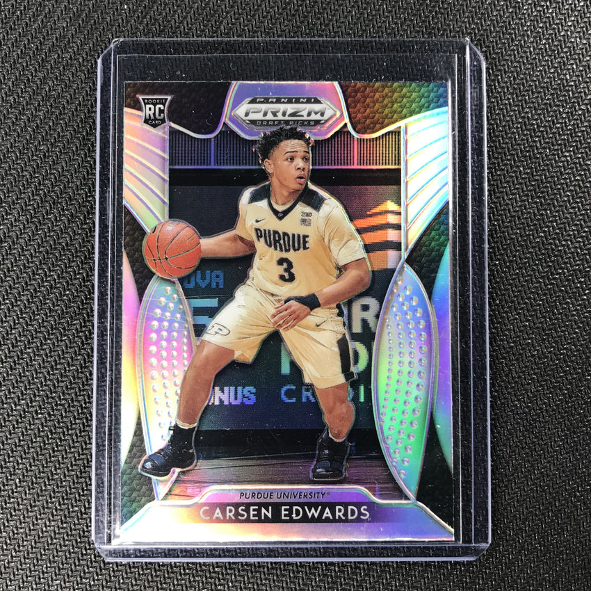 2019-20 Prizm Draft Picks CARSEN EDWARDS Silver Prizm Rookie #34-Cherry Collectables