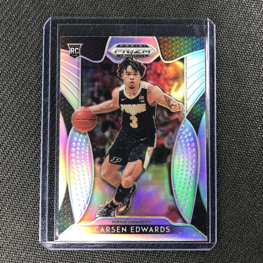 2019-20 Prizm Draft Picks CARSEN EDWARDS Silver Prizm Rookie #98-Cherry Collectables