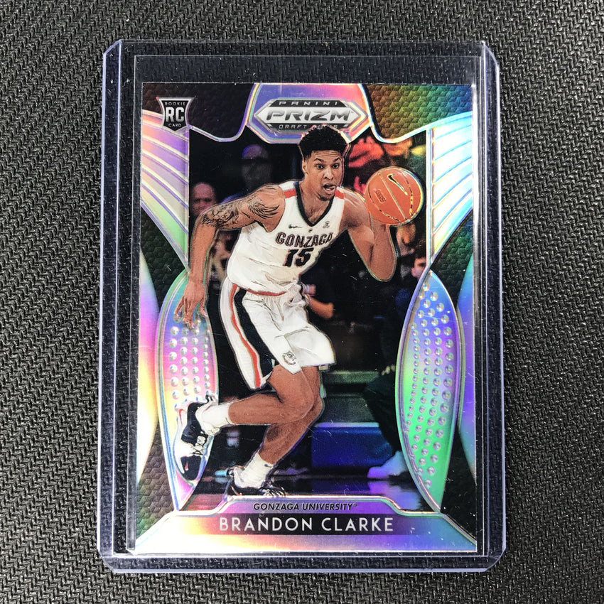 2019-20 Prizm Draft Picks BRANDON CLARKE Silver Prizm Rookie #20-Cherry Collectables