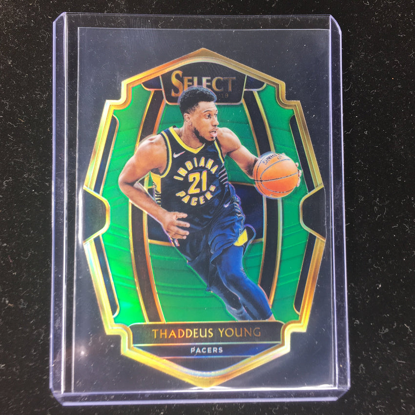 18-19 Select THADDEUS YOUNG Green Diecut Prizm 1/5-Cherry Collectables