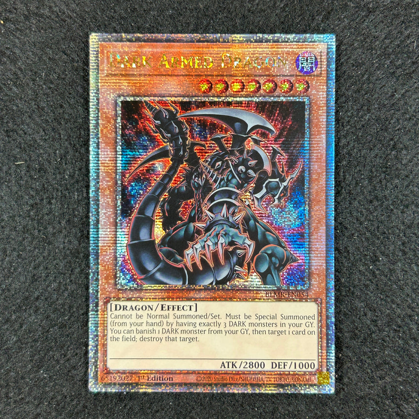 [QUARTER CENTURY SECRET RARE] Dark Armed Dragon - BLMR-EN054 - 1st Edition