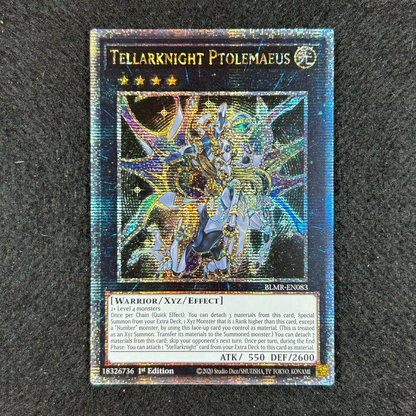 [QUARTER CENTURY SECRET RARE] Tellarknight Ptolemaeus - BLMR-EN083 - 1st Edition