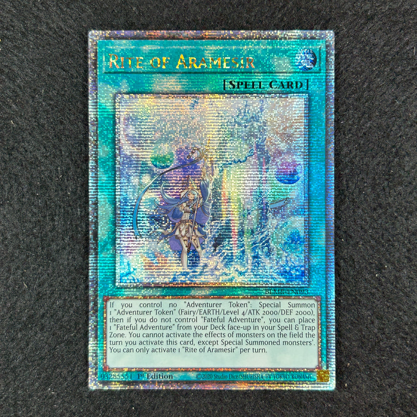 [QUARTER CENTURY SECRET RARE] Rite of Aramesir - BLMR-EN093 - 1st Edition