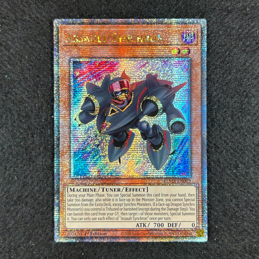 [QUARTER CENTURY SECRET RARE] Assault Synchron - BLMR-EN003 - Secret Rare 1st Edition