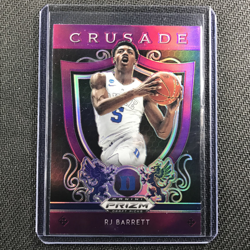 2019-20 Prizm Draft Picks RJ BARRETT Crusade Purple Prizm #72 - B-Cherry Collectables