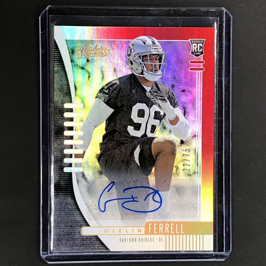 2019 Absolute CLELIN FERRELL Rookie Auto Red 22/75-Cherry Collectables