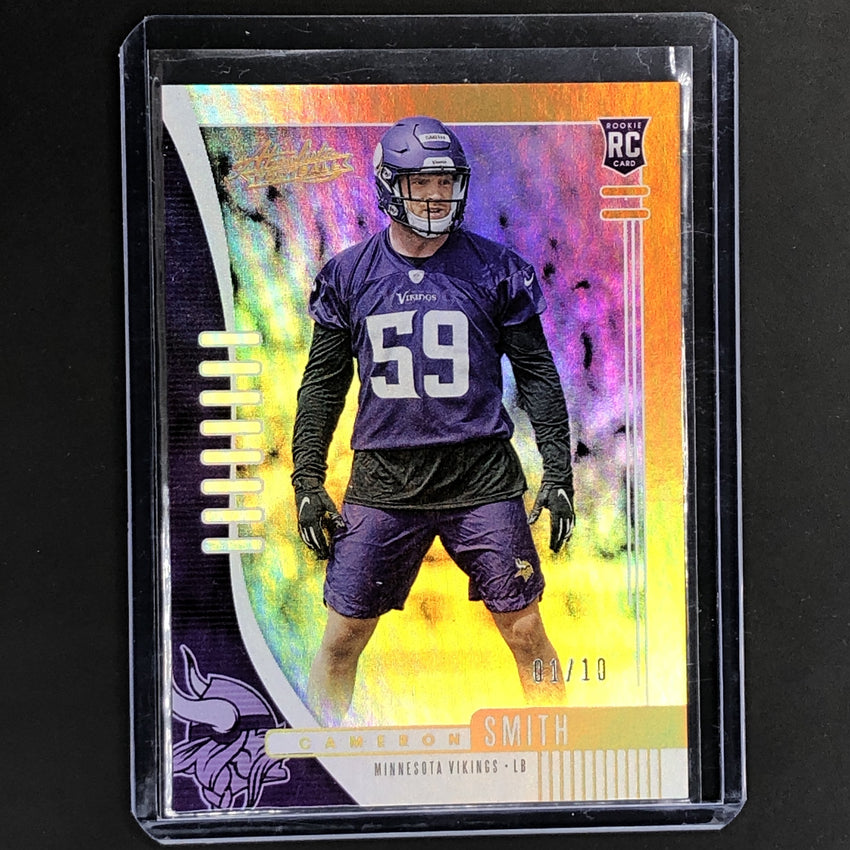 2019 Absolute CAMERON SMITH Rookie Gold 1/10-Cherry Collectables