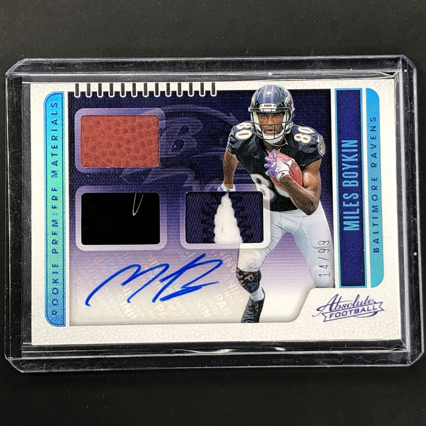 2019 Absolute MILES BOYKIN Rookie Patch Auto 14/99-Cherry Collectables