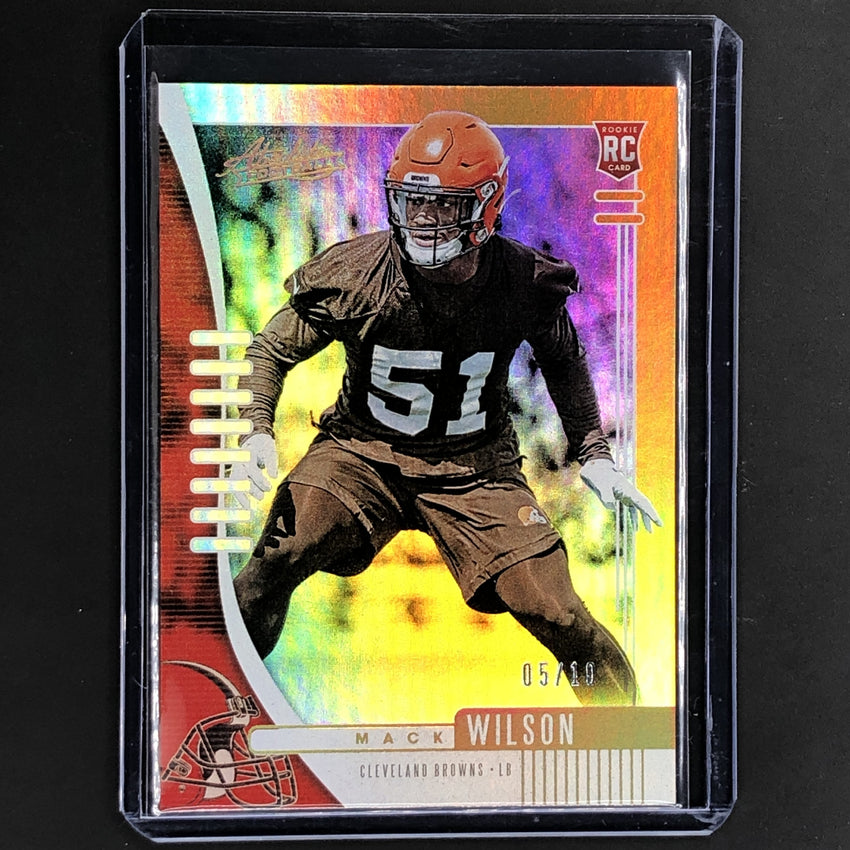 2019 Absolute MACK WILSON Rookie Gold 5/10-Cherry Collectables