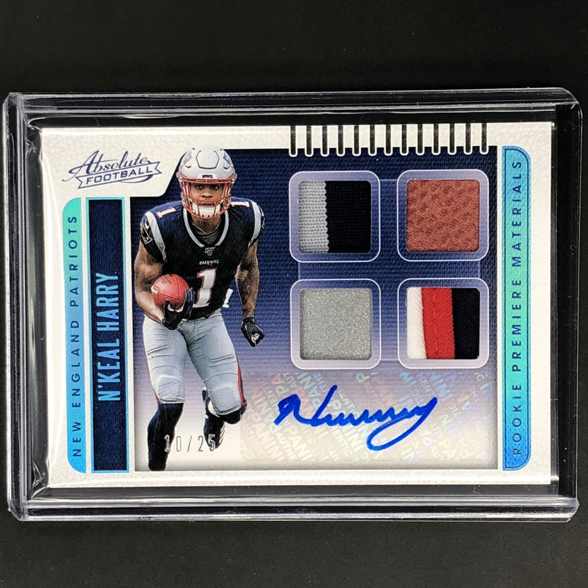 2019 Absolute N'KEAL HARRY Rookie Patch Auto 10/25-Cherry Collectables
