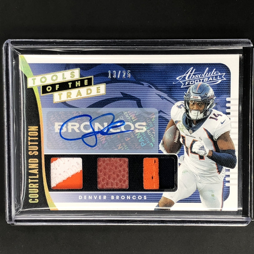2019 Absolute COURTLAND SUTTON Patch Auto 13/25-Cherry Collectables