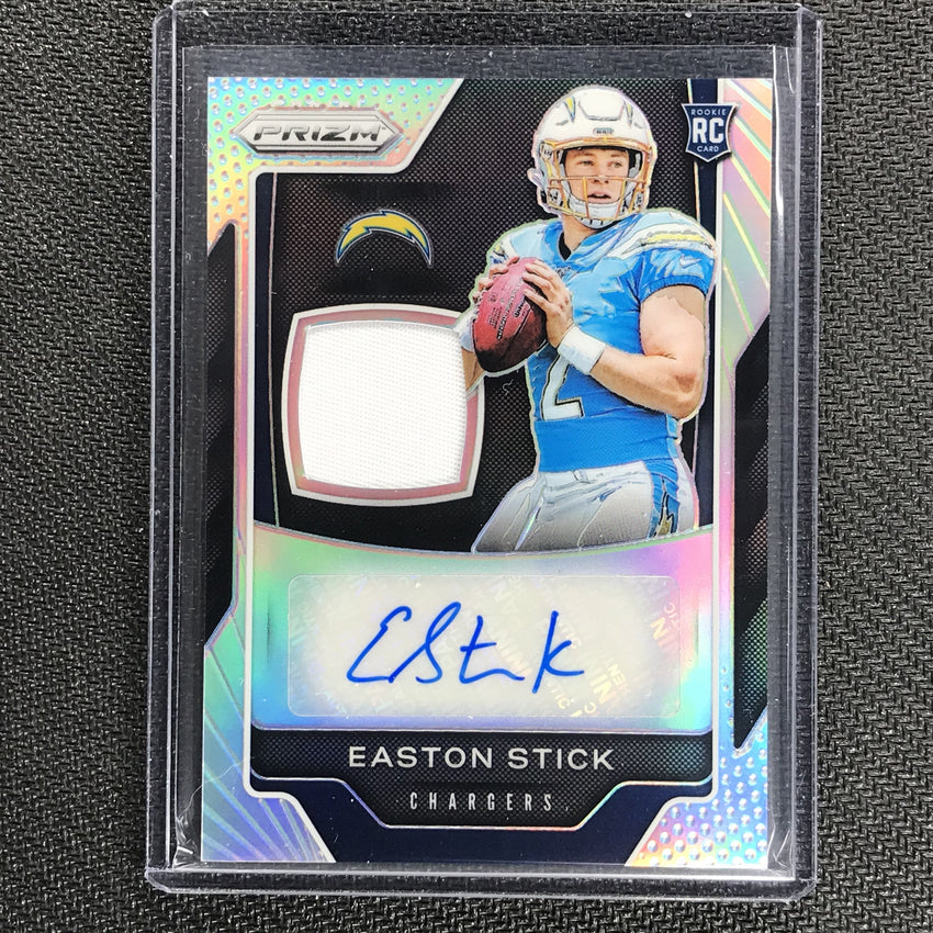 2019 Prizm EASTON STICK Rookie Jersey Auto Silver 39/49-Cherry Collectables