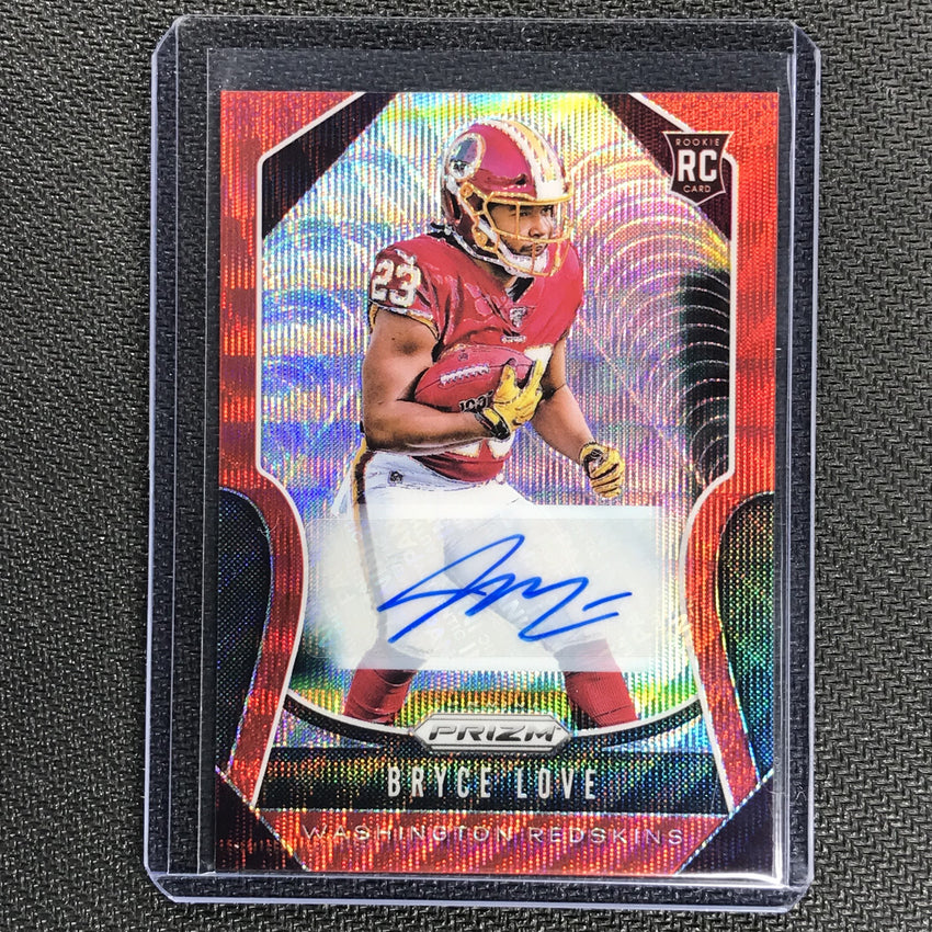 2019 Prizm BRYCE LOVE Red Wave Rookie Auto 6/149-Cherry Collectables
