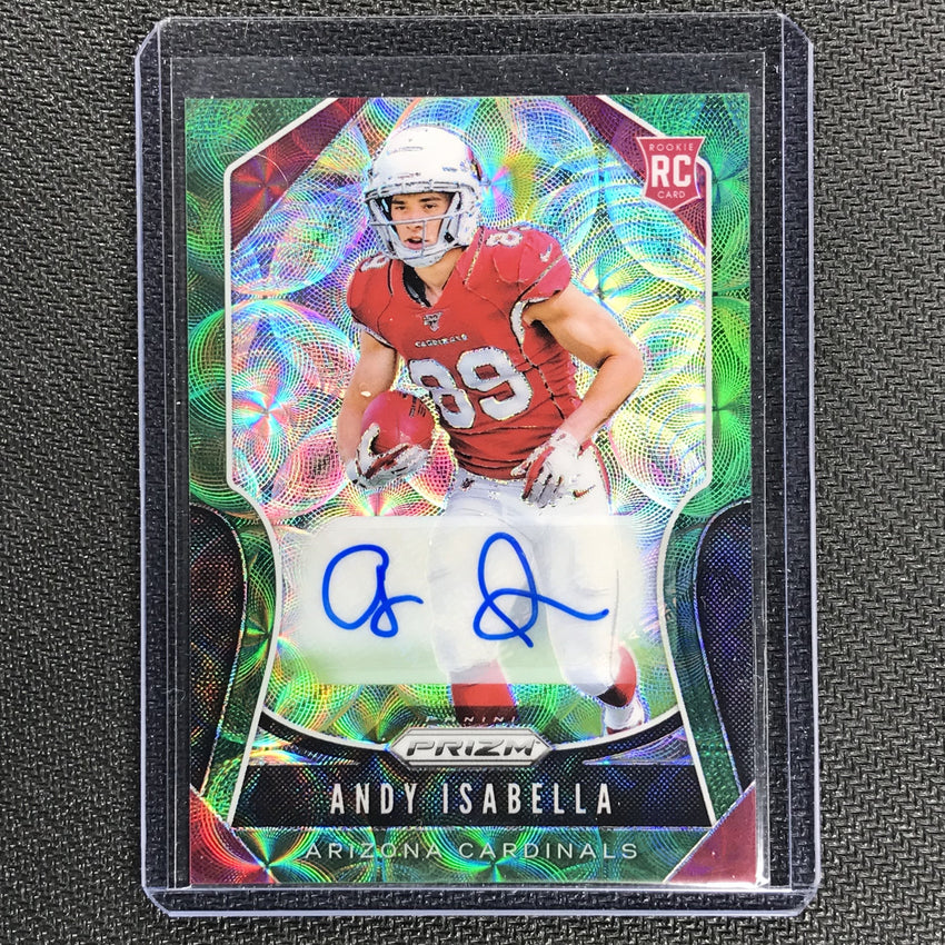 2019 Prizm ANDY ISABELLA Green Scope Rookie Auto 72/75-Cherry Collectables