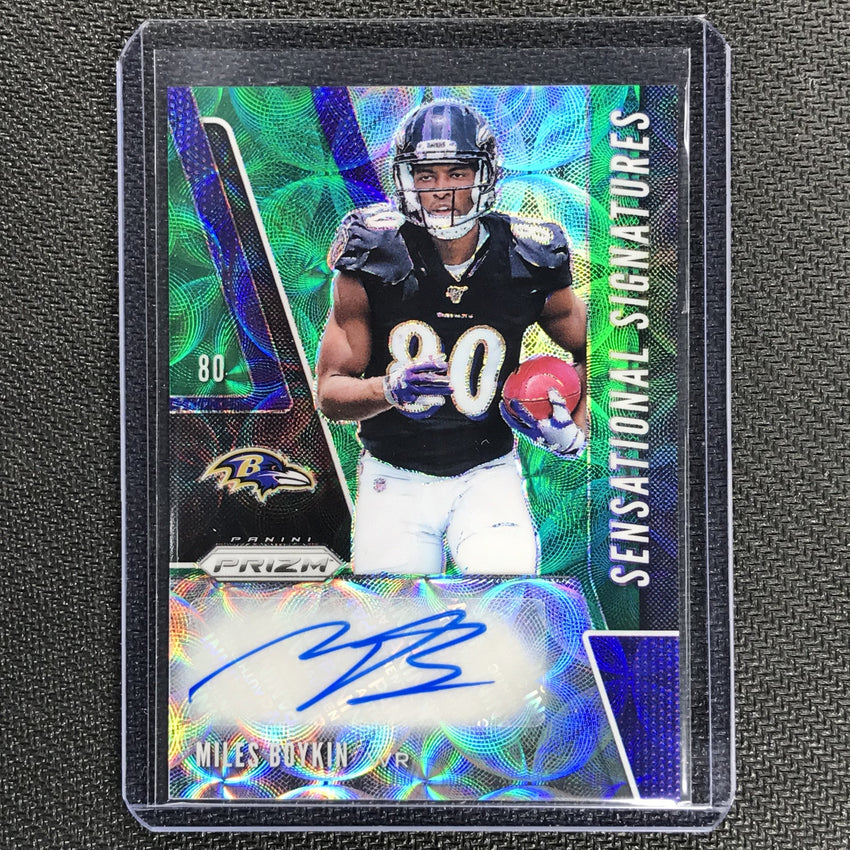 2019 Prizm MILES BOYKIN Sensational Signatures Green Scope 55/75-Cherry Collectables