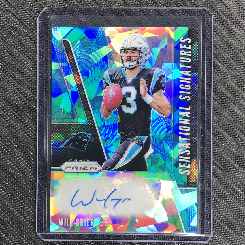 2019 Prizm WILL GRIER Sensational Signatures Blue Cracked Ice Auto 83/99-Cherry Collectables