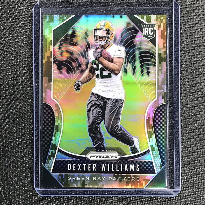 2019 Prizm DEXTER WILLIAMS Rookie Camo Prizm 18/25-Cherry Collectables