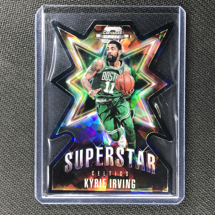 2018-19 Contenders Optic KYRIE IRVING Superstar Diecut Cracked Ice Blue #3-Cherry Collectables