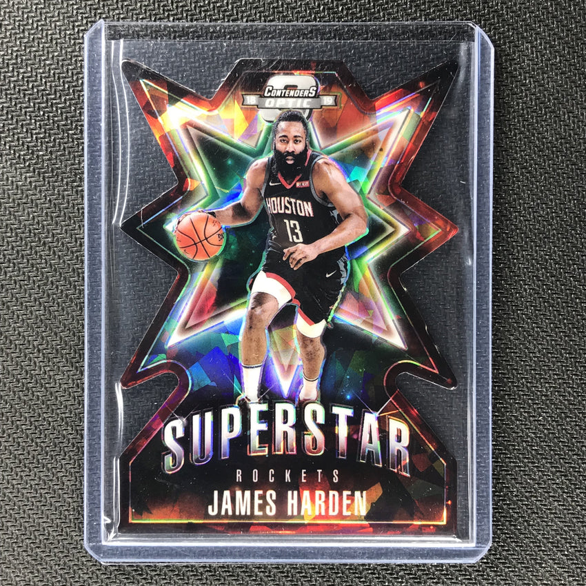 2018-19 Contenders Optic JAMES HARDEN Superstar Diecut Cracked Ice Red #6-Cherry Collectables