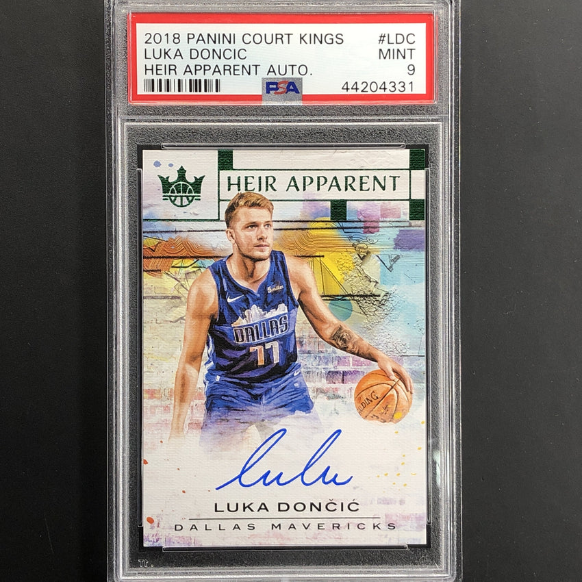 2018-19 Court Kings LUKA DONCIC Heir Apparent Jade Auto SSP PSA 9-Cherry Collectables