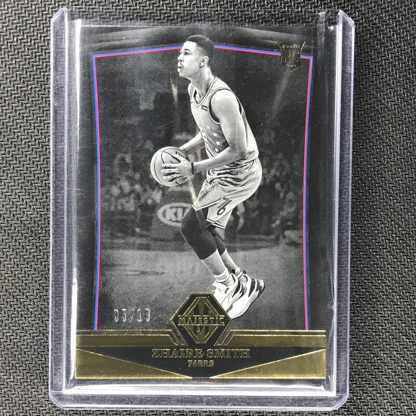 2018-19 Chronicles ZHAIRE SMITH Majestic Gold Rookie 5/10-Cherry Collectables