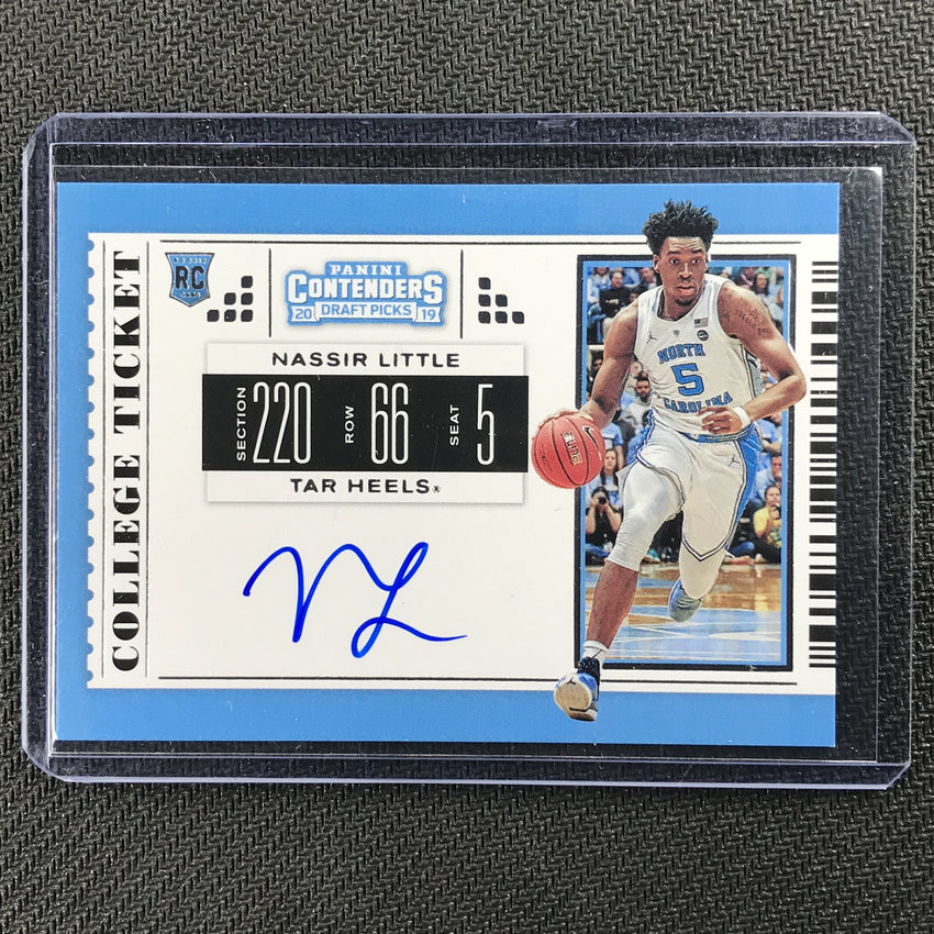 2019 Contenders Draft Picks NASSIR LITTLE College Ticket Auto #62-Cherry Collectables