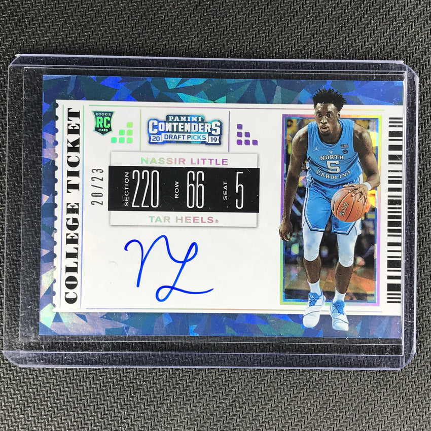 2019 Contenders Draft Picks NASSIR LITTLE College Ticket Auto 20/23-Cherry Collectables
