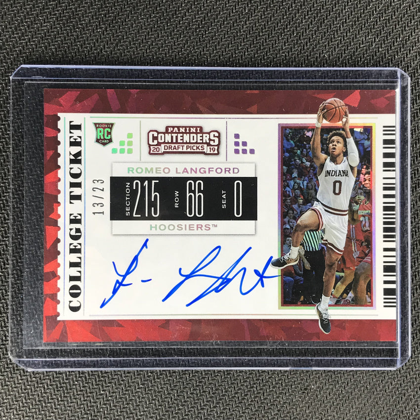2019 Contenders Draft Picks ROMEO LANGFORD Cracked Ice Rookie Auto 13/23-Cherry Collectables