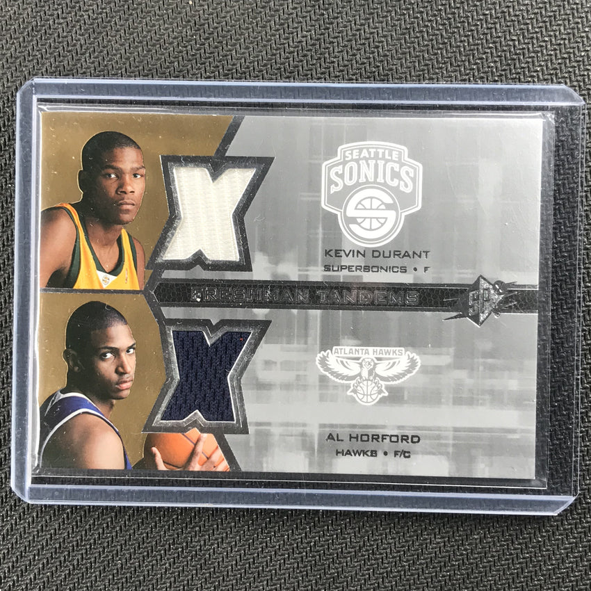 2007-08 NBA SPX KEVIN DURANT AL HORFORD Freshman Tandems #F2-Cherry Collectables