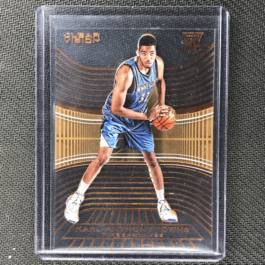 2015-16 Clear Vision KARL ANTHONY TOWNS Rookie Bronze Case Hit SSP #82-Cherry Collectables
